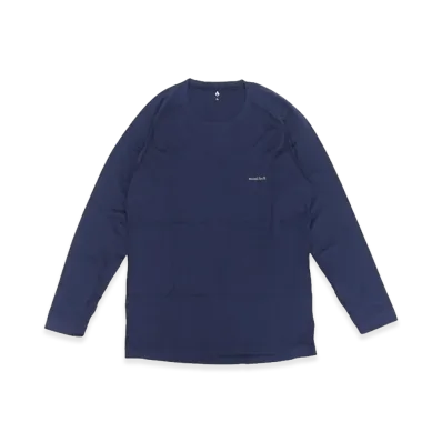mont-bell Super Merino Wool M.W. Round Neck Shirt "Navy"