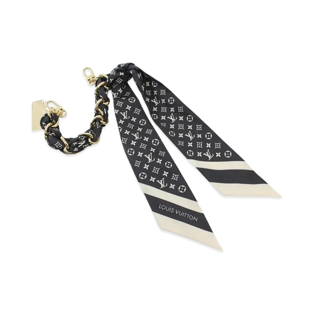 Louis Vuitton Bag Charm & Phone Strap Monogram Silhouette "Black"