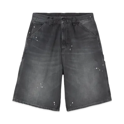 Carhartt WIP OG Single Knee Short "Black/Destroy Wash/Splatter"