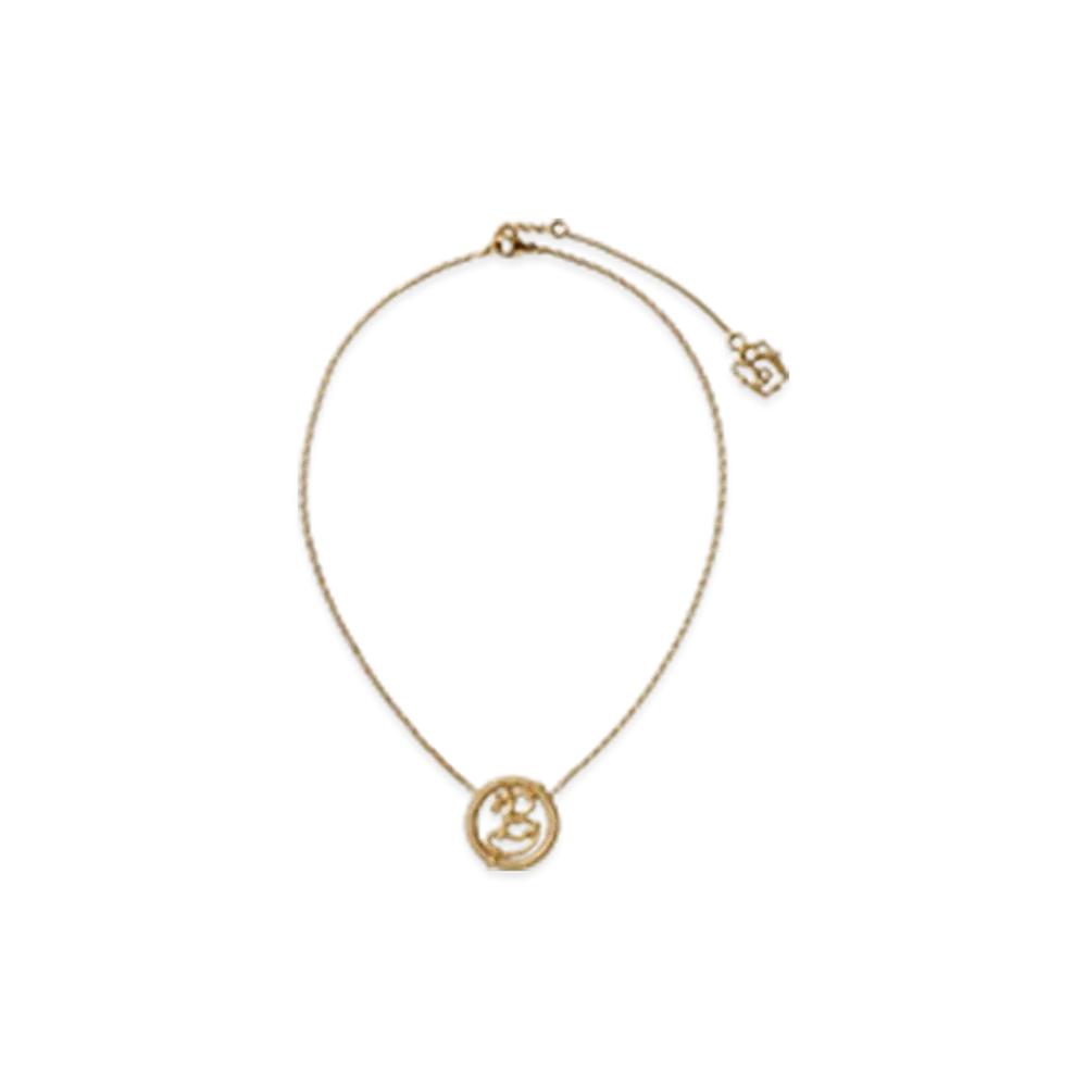 Burberry Nautical Knot B Pendant Necklace "Gold"