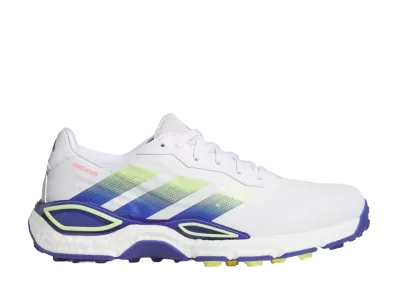 adidas Codechaos 27 Spikeless Golf "Cloud White/Dual Indigo/Frozen Lemon"