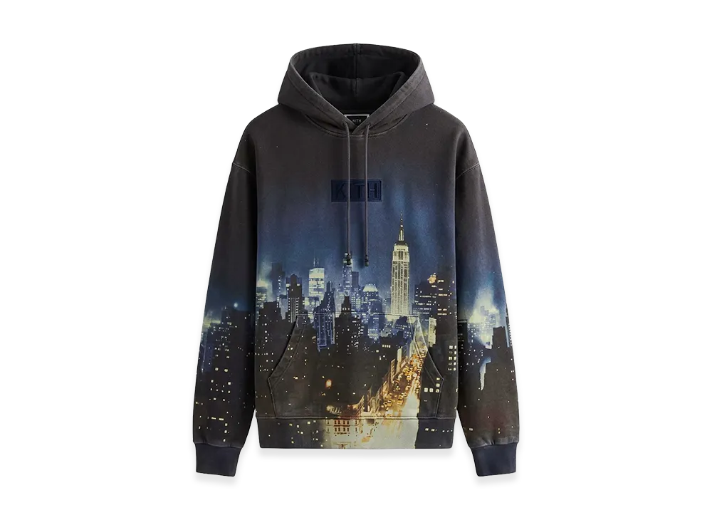 Kith x Batman Gotham Vintage Nelson Hoodie "Black"
