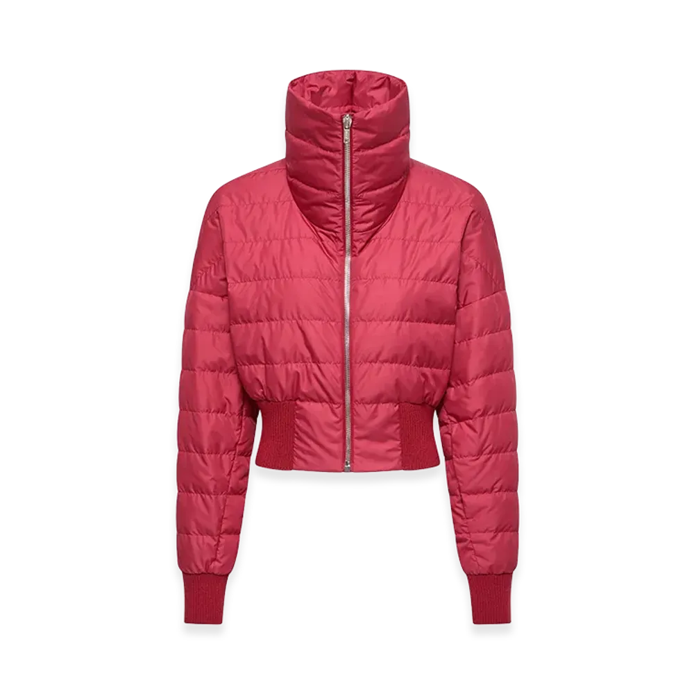 MONCLER x Rick Owens Cropped Down Jacket "Cherry"