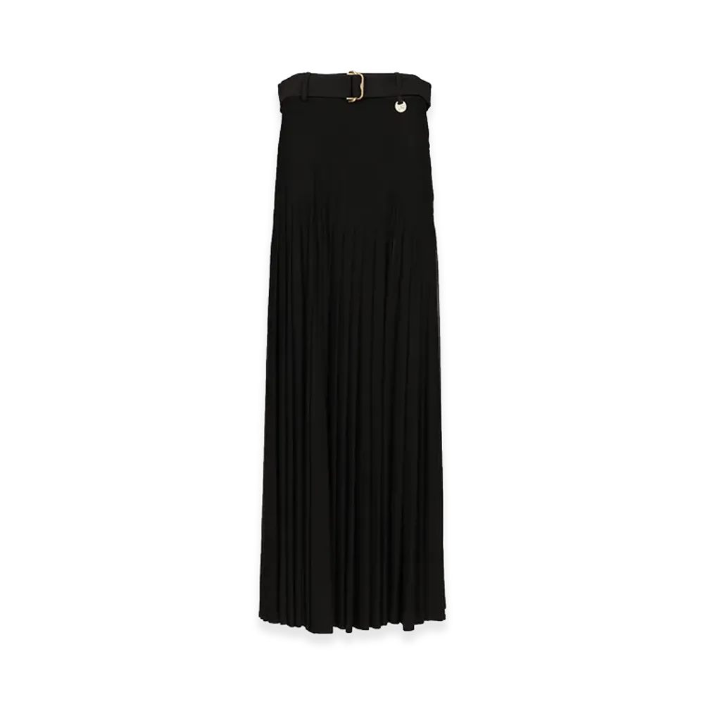 Burberry Women's Crepe Jersey Maxi Skirt "Black"
