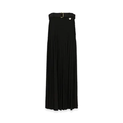 Burberry Women's Crepe Jersey Maxi Skirt "Black"