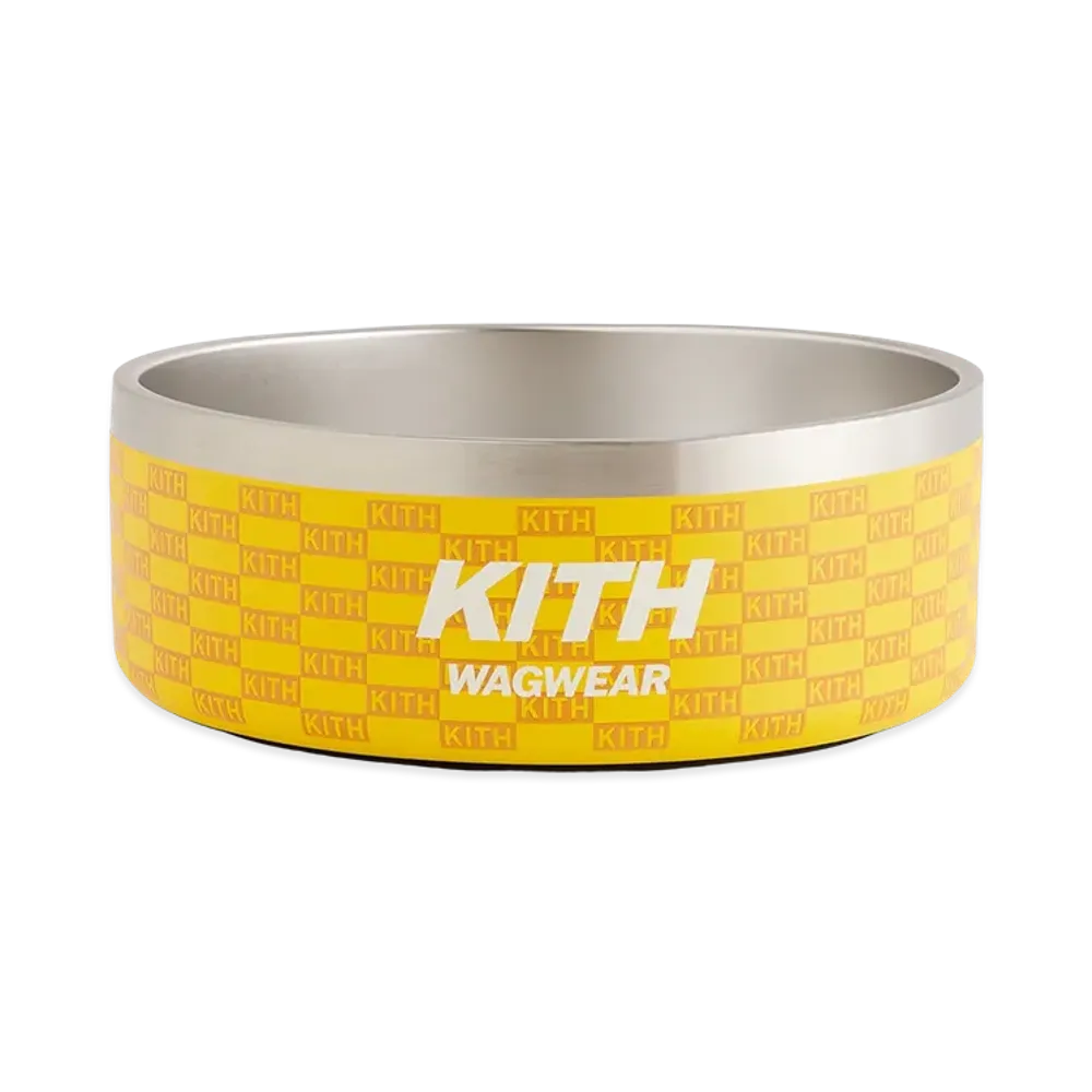 Kith x wagwear Metal Dog Bowl "Yellow"