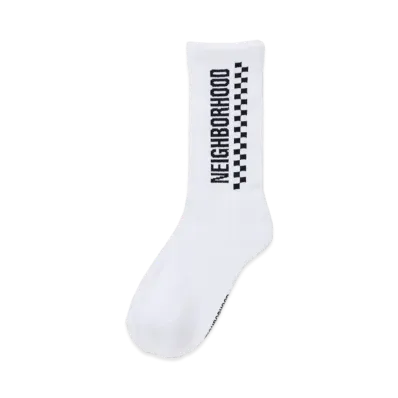 NEIGHBORHOOD 24SS CI Checker Socks "White"