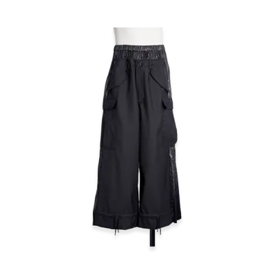JUNYA WATANABE Gabardine x Satin Cargo Pants "Black"