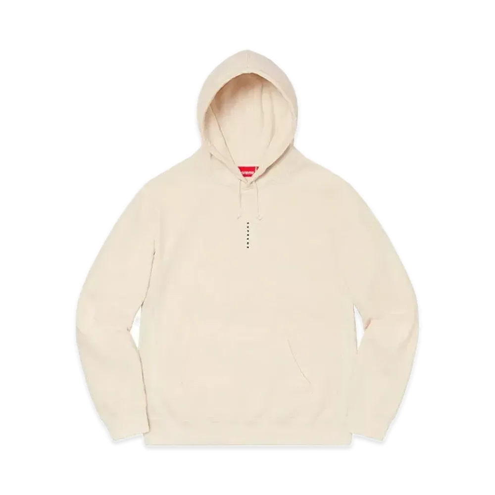 Supreme Micro Logo Hooded Sweatshirt "Natural"