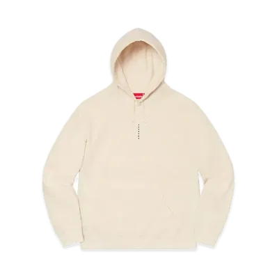 Supreme Micro Logo Hooded Sweatshirt "Natural"