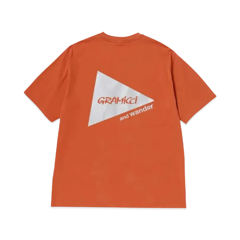 GRAMICCI x and wander Backprint Tee "Red"
