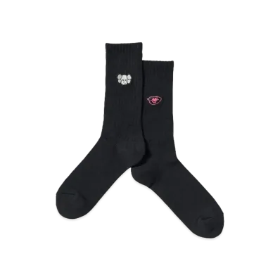 Uniqlo x KAWS x WARHOL Socks "Black"