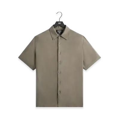 Kith x Giorgio Armani Silky Short Sleeve Button Up "Gravel"