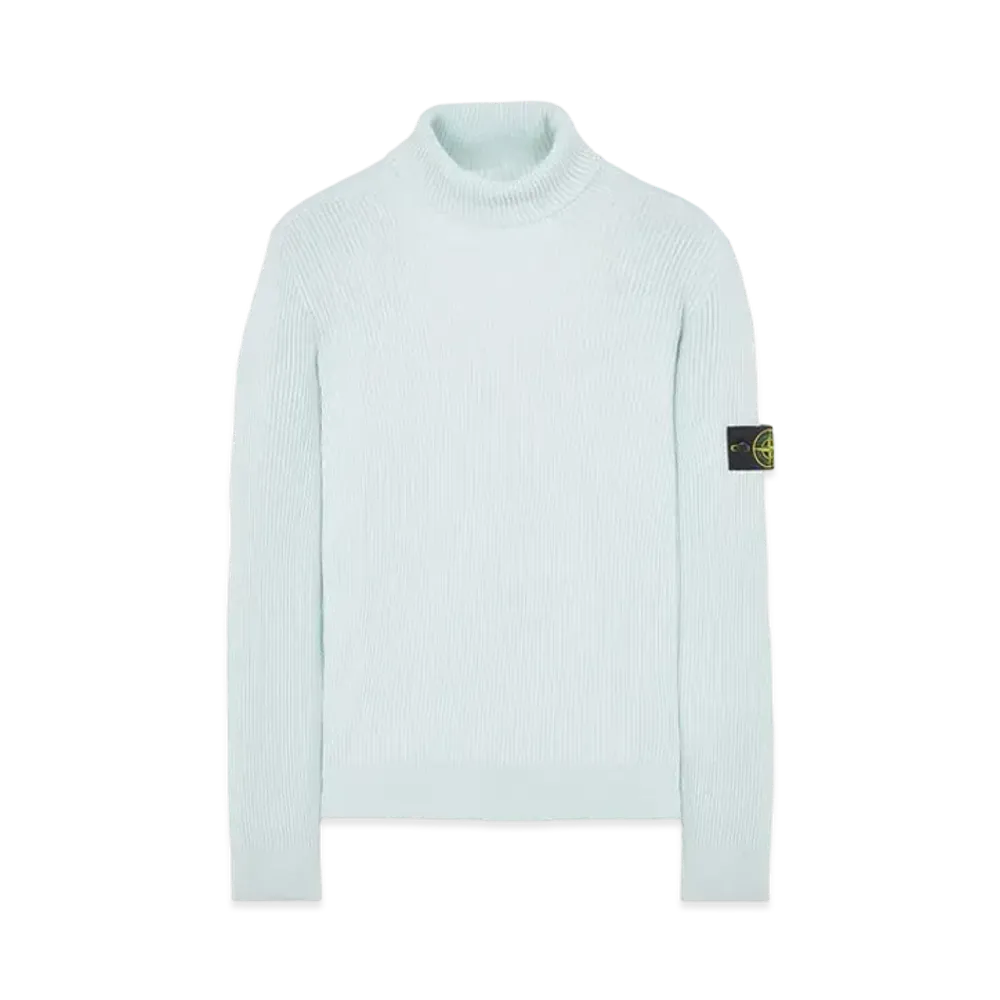 Stone Island 525C2 FULL RIB PURE WOOL "Light Green"