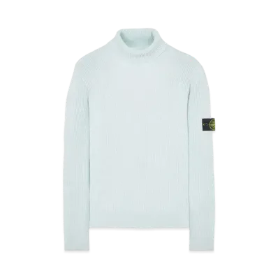 Stone Island 525C2 FULL RIB PURE WOOL "Light Green"