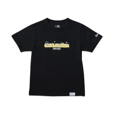 NEW ERA x PEANUTS Youth Short Sleeve Cotton T-Shirt Beach "Black"