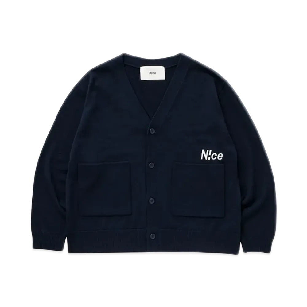 N!ce Knit Cardigan "Navy"