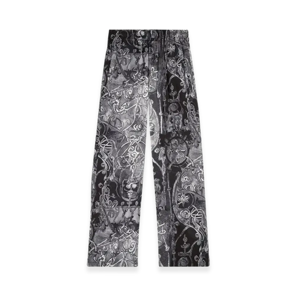 Diesel P-Theck-A-Ajfw Track Pants With Medieval Print "Black"