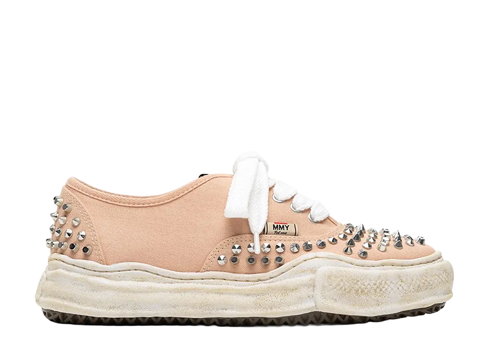 Maison MIHARA YASUHIRO BAKER OG Sole Studded Canvas Low-top Sneaker "Pink"