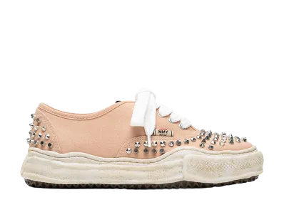 Maison MIHARA YASUHIRO BAKER OG Sole Studded Canvas Low-top Sneaker "Pink"