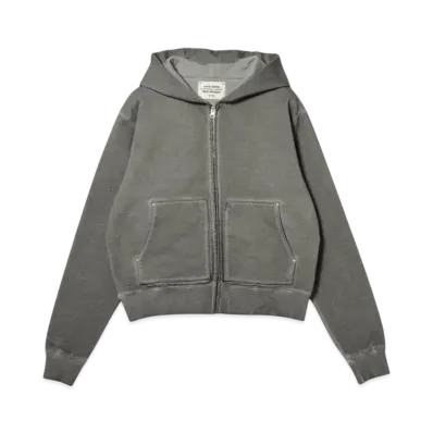 BEAMS FUTURE ARCHIVE Aging Sweat Zipup Hoodie "FadeBlack"