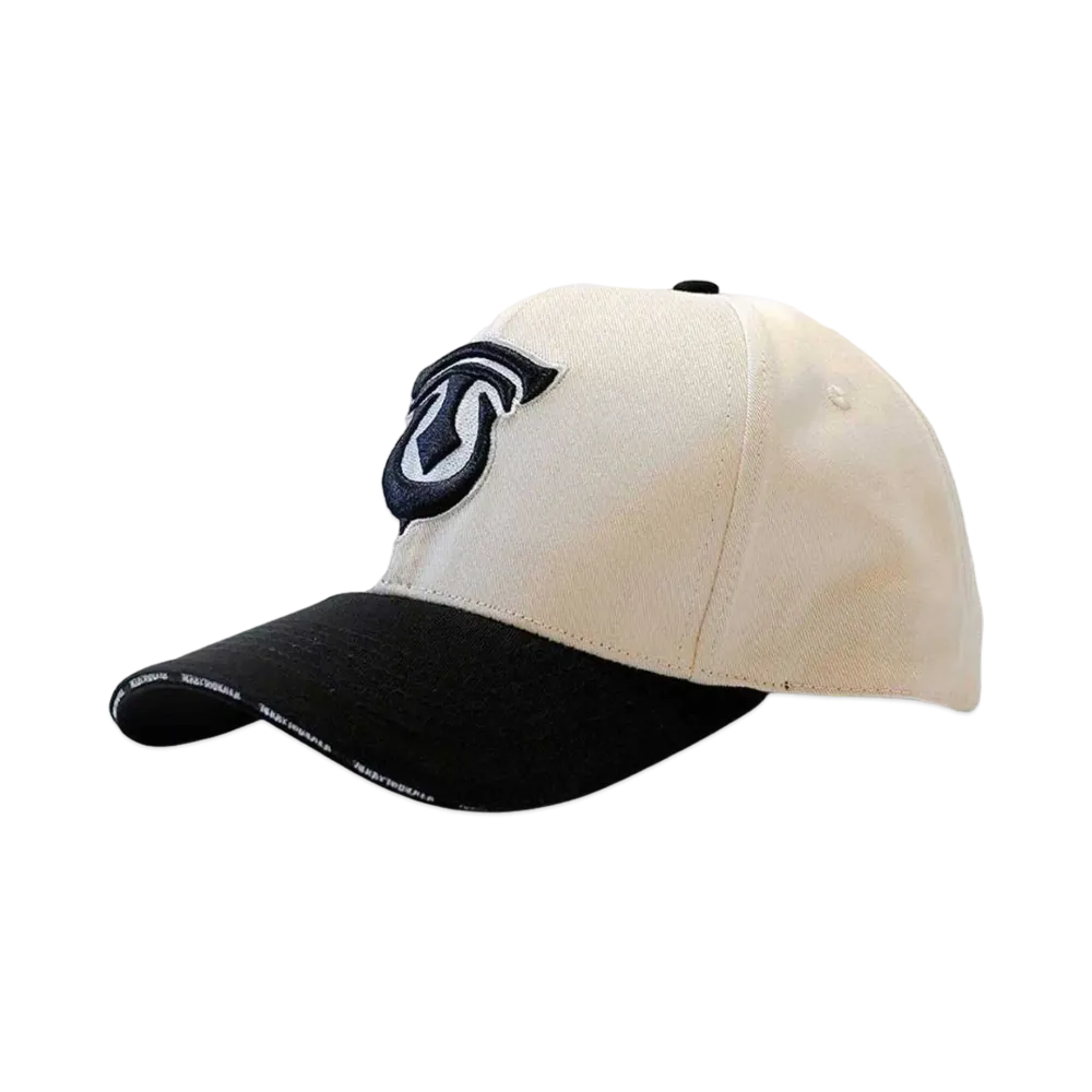T.C.R BY TOUCHER T.C.R FYM MONOGRAM LOGO 6PANEL MESH CAP "BEIGE/BLACK"