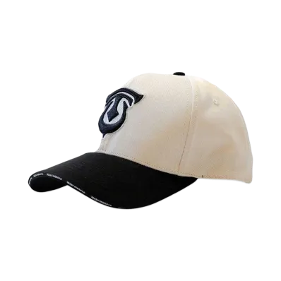T.C.R BY TOUCHER T.C.R FYM MONOGRAM LOGO 6PANEL MESH CAP "BEIGE/BLACK"