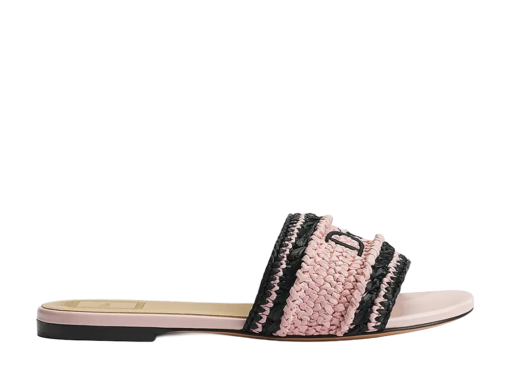 Dior Women's Dioriviera Dior Woven Slide Technical Fabric "Pink"