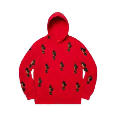 Supreme x dead prez RBG Embroidered Hooded Sweatshirt "Red"