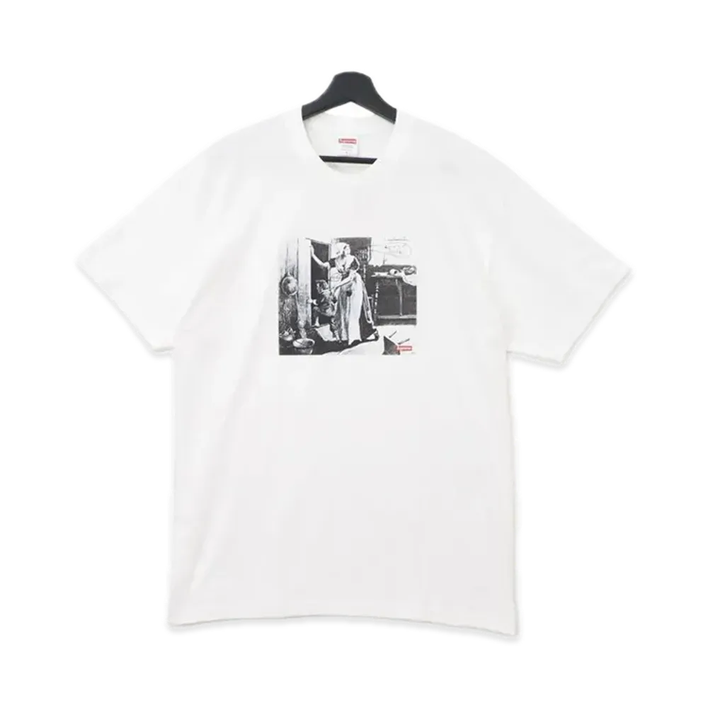 Supreme x Mike Kelley Hiding From Indians Tee "White"
