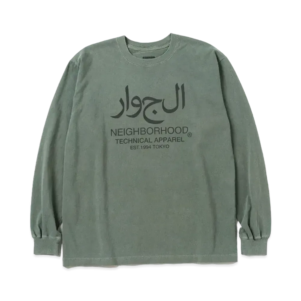 NEIGHBORHOOD NH . Tee LS-15 "Olive Drab"