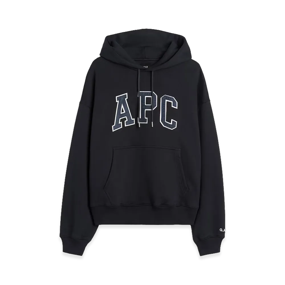 Gap x A.P.C. Extra Heavyweight Logo Hoodie "New Classic Navy"