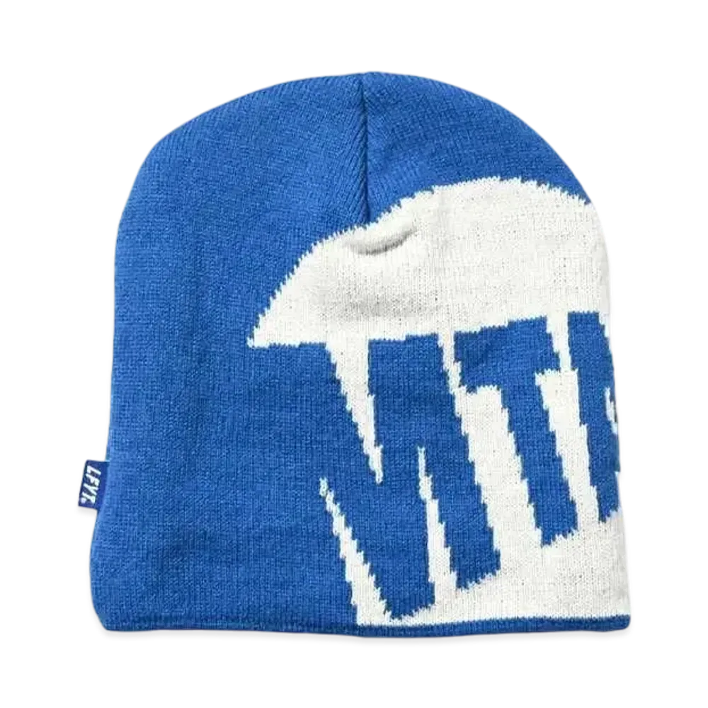 MTA x LFYT LOGO SINGLE BEANIE "BLUE"