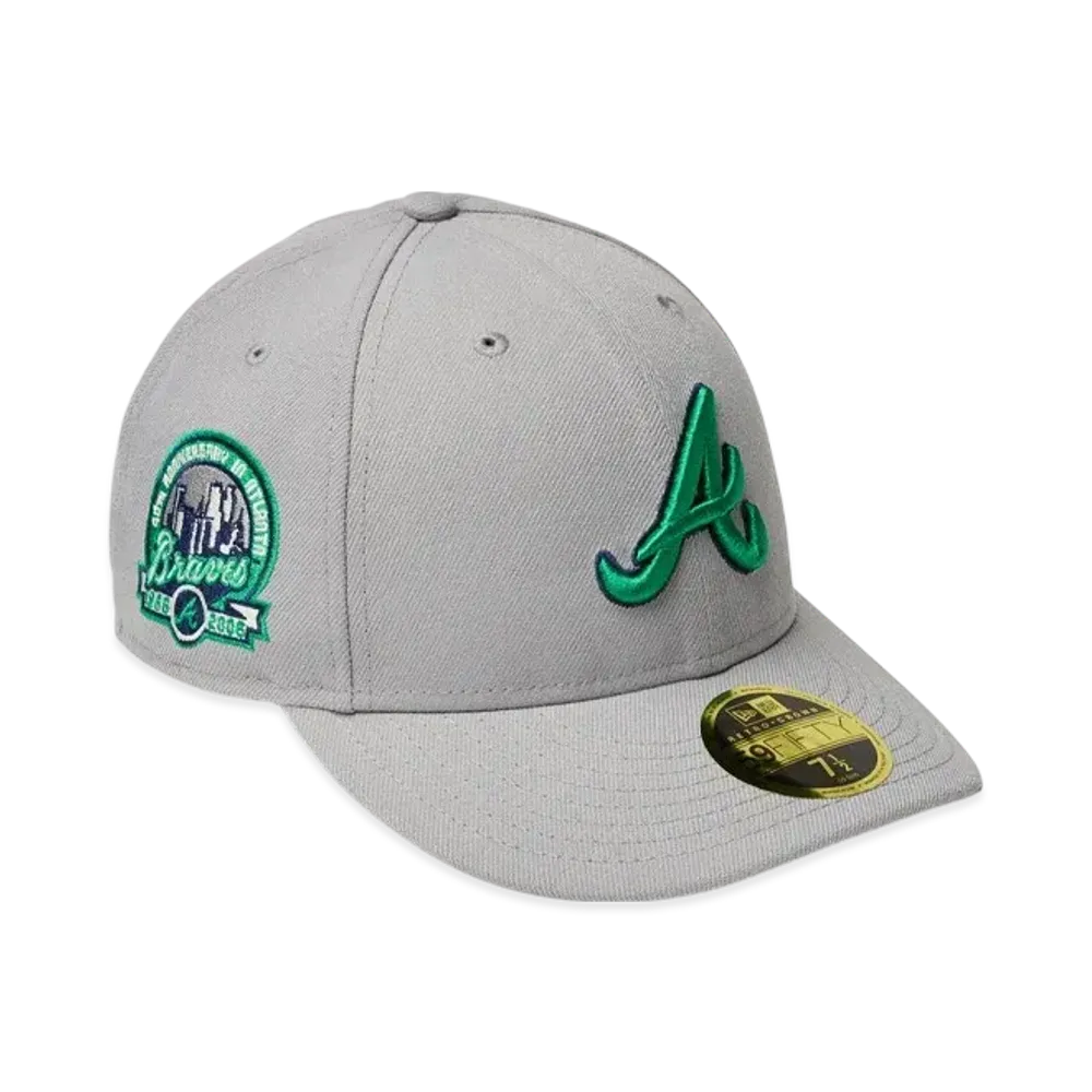 NEW ERA LP 59Fifty MLB Color Variation Atlanta Braves "Gray"