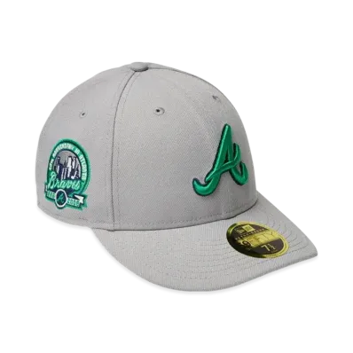NEW ERA LP 59Fifty MLB Color Variation Atlanta Braves "Gray"