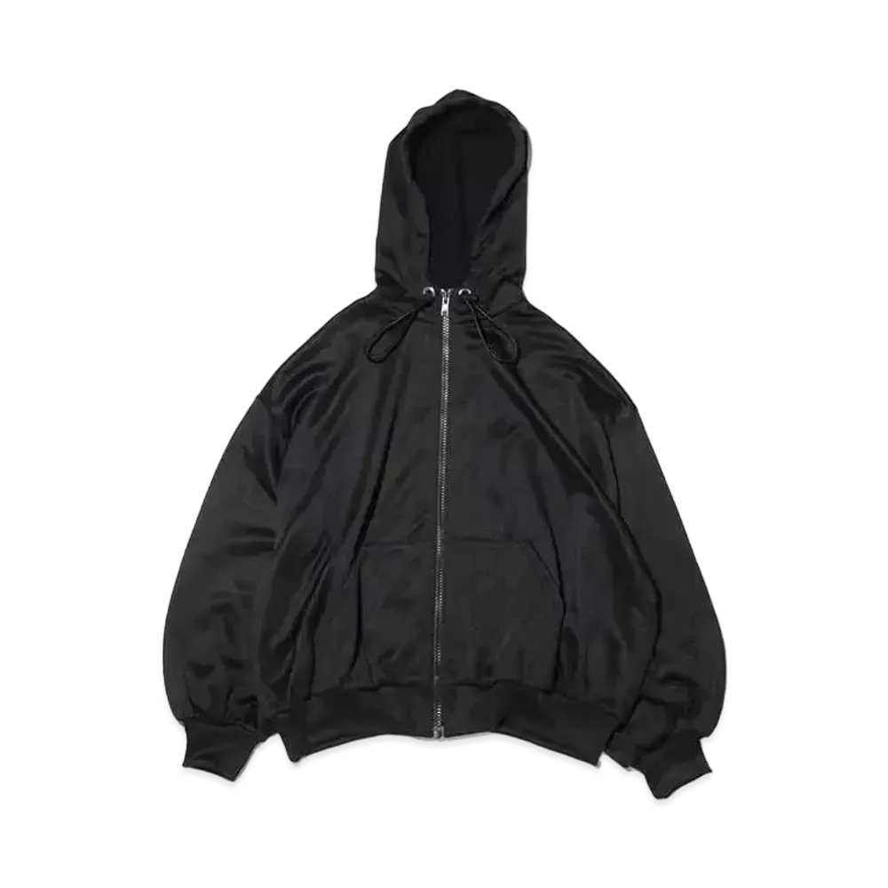 atmos pink x Riehata Logo Shishu Sweat Jersey Zip Parka "Black"