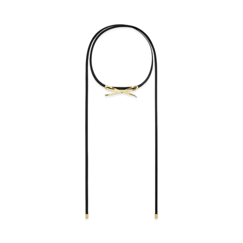 WE11DONE Bow Choker "Gold"