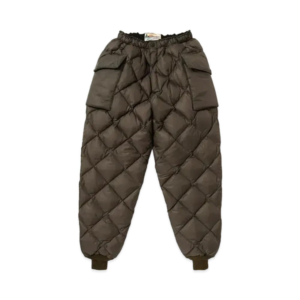 THE REAL McCOY'S Nylon Quilted Down Trousers "Olive"