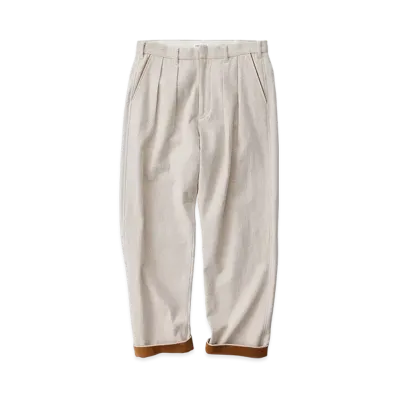 NICENESS Thierry Herringbone Hunting Trousers "Khaki"