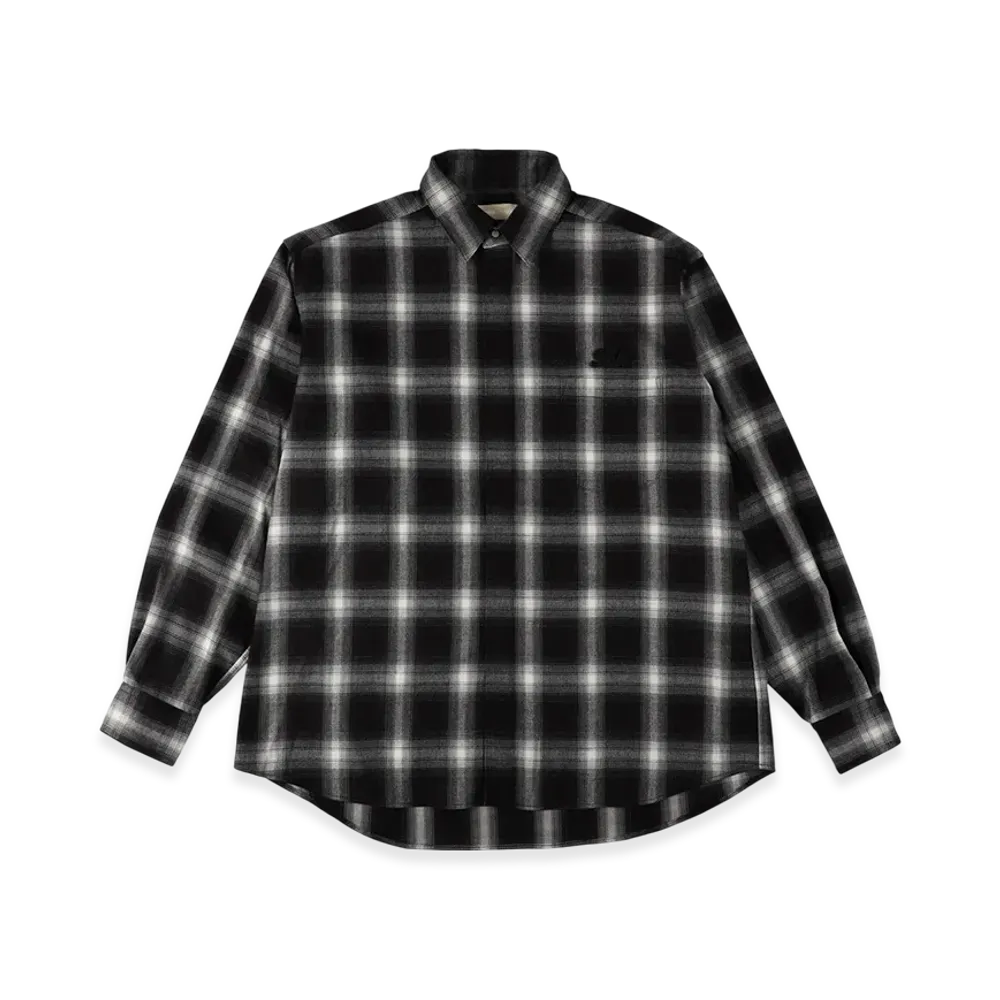 WIND AND SEA Cozy Check Shirt "Gray"
