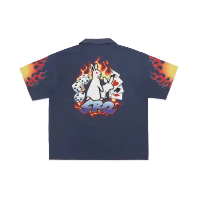 FR2 Gambling Rabbit Short sleeve Shirt "Navy"