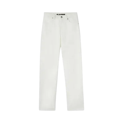 Jil Sander Women's Slim Denim Trousers "Porcelain"