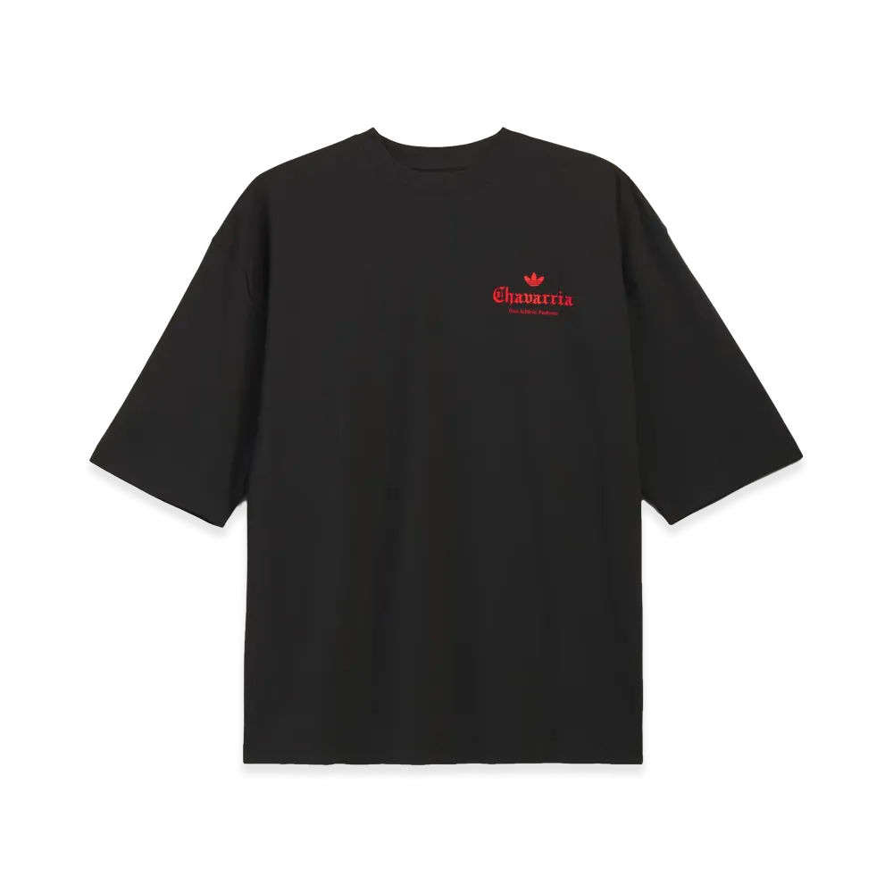 adidas x Willy Chavarria Chavarria Dark Rose Tee "Black/Red"