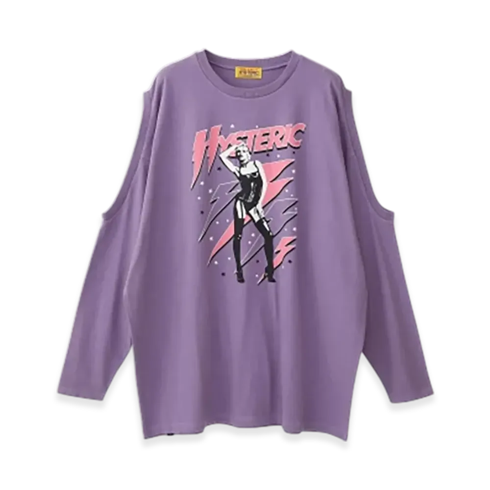 HYSTERIC GLAMOUR The Prettiest Stars Oversized T-Shirt "Purple"