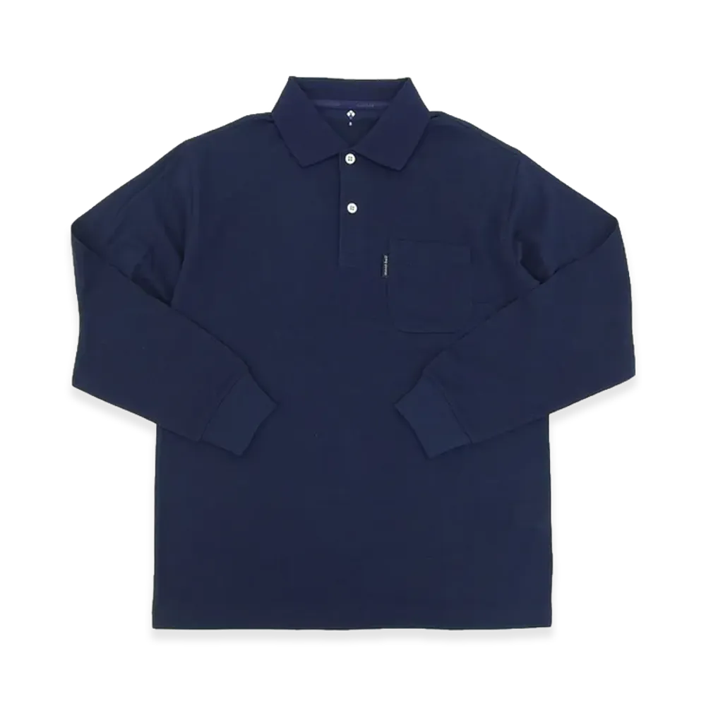 mont-bell Long Sleeve Polo Shirt "Navy"