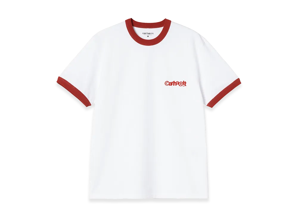 Carhartt WIP S/S Ip Ringer T-Shirt "White/Red/Red"