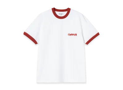 Carhartt WIP S/S Ip Ringer T-Shirt "White/Red/Red"