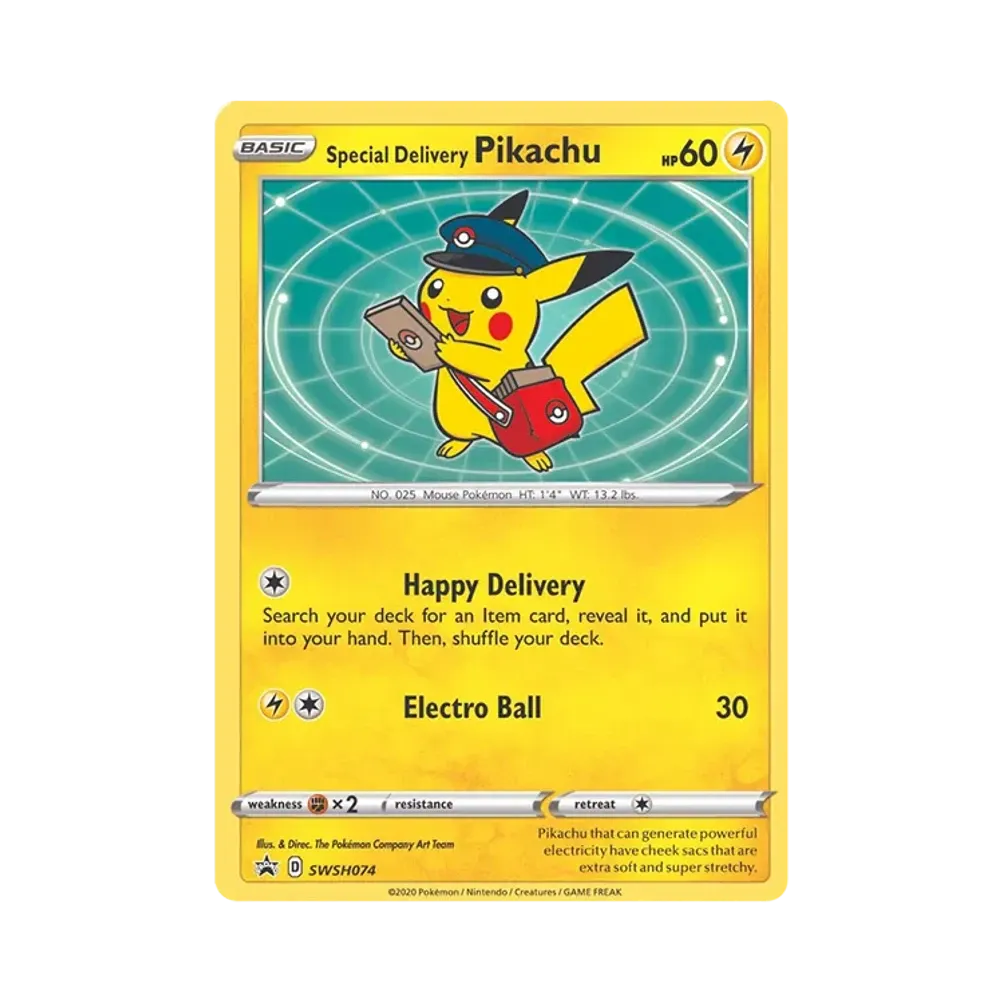 Special Delivery Pikachu P [SWSH074](Sword & Shield "Promotional Card")