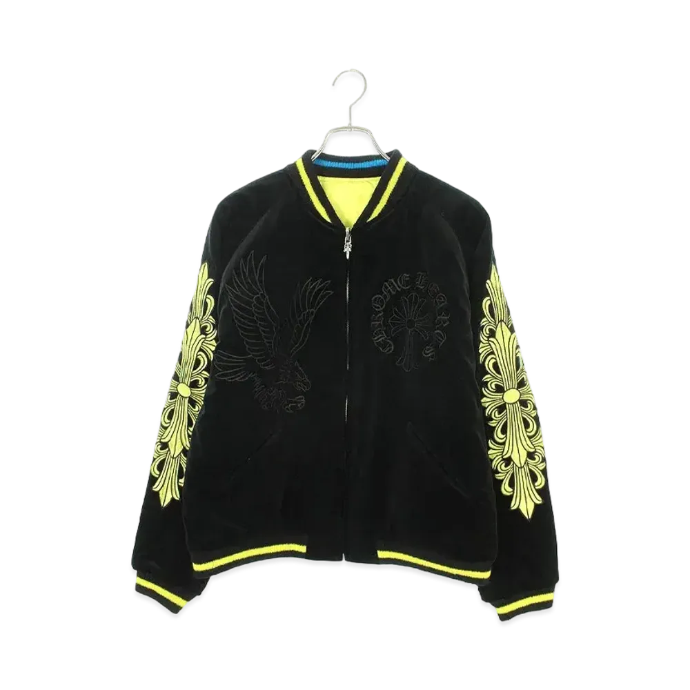 Chrome Hearts PPO Reversible Souvenir Bomber Jacket Blouson "Black/Yellow"