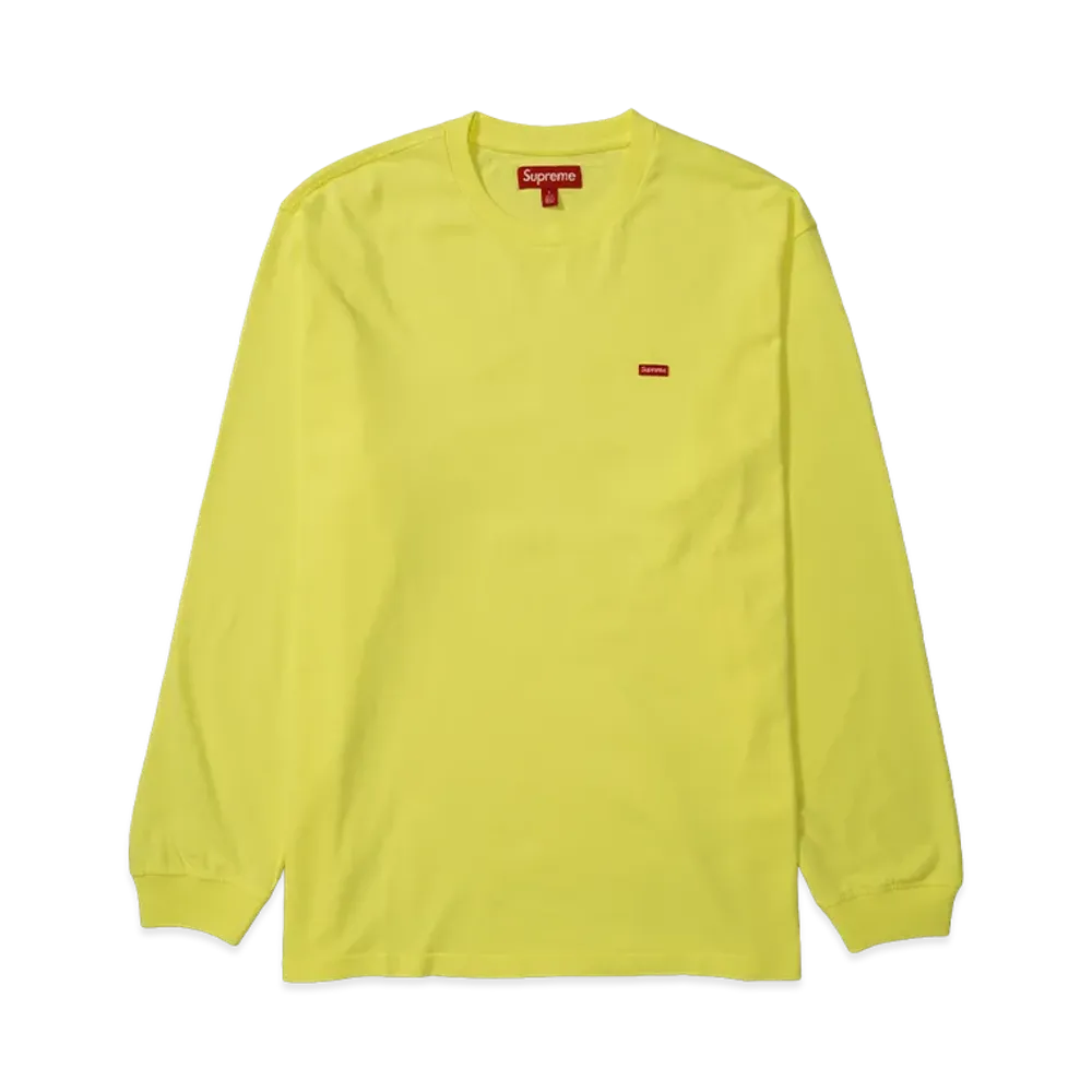 Supreme Small Box L/S Tee (25FW) "Fluorescent Yellow"
